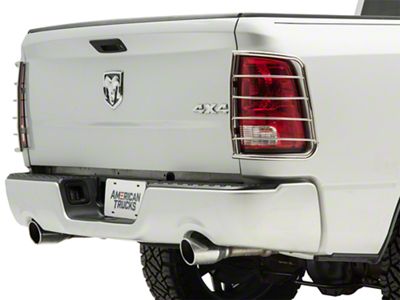 Tail Light Guards; Stainless Steel (09-18 RAM 1500)