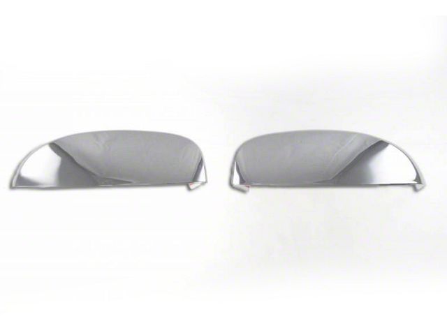 Upper Mirror Covers; Chrome (07-13 Silverado 1500)