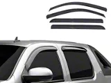 In-Channel Rain Guards; Front and Rear; Smoke (14-18 Sierra 1500 Crew Cab)