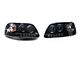 LED Halo Projector Headlights; Black Housing; Clear Lens (97-03 F-150)