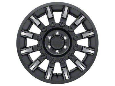 Black Rhino Mission Matte Black with Machined Tinted Spokes 8-Lug Wheel; 18x9; 6mm Offset (01-06 Sierra 2500 HD)