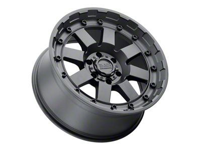 Black Rhino Cleghorn Matte Black 8-Lug Wheel; 20x9; 6mm Offset (01-06 Sierra 3500 HD SRW)