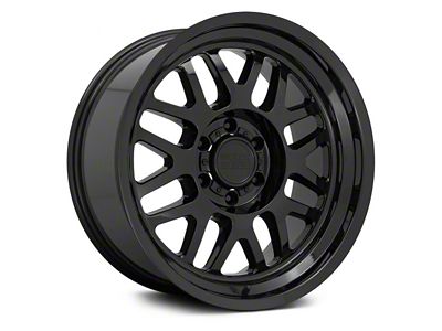 Black Rhino Delta Gloss Black 8-Lug Wheel; 20x9.5; -18mm Offset (01-06 Sierra 3500 HD SRW)