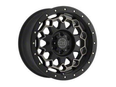 Black Rhino Diamante Matte Black Machined with Dark Matte Tint 5-Lug Wheel; 20x9; 0mm Offset (02-08 RAM 1500, Excluding Mega Cab)