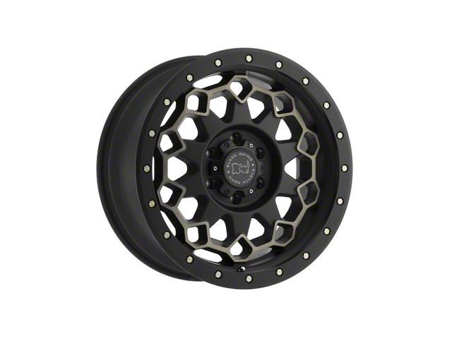 Black Rhino Diamante Matte Black Machined with Dark Matte Tint 5-Lug Wheel; 20x9; 0mm Offset (02-08 RAM 1500, Excluding Mega Cab)