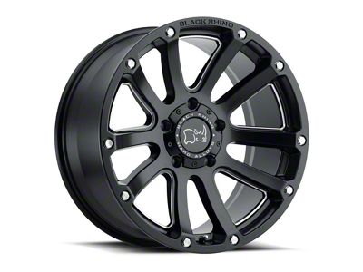Black Rhino Highland Matte Black 5-Lug Wheel; 18x9.5; 0mm Offset (02-08 RAM 1500, Excluding Mega Cab)