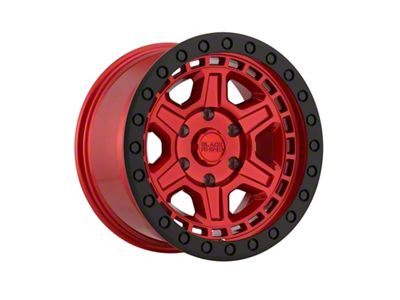 Black Rhino Reno Candy Red 5-Lug Wheel; 17x9; 0mm Offset (02-08 RAM 1500, Excluding Mega Cab)