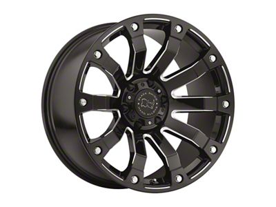 Black Rhino Selkirk Gloss Black Milled 5-Lug Wheel; 17x9; 0mm Offset (02-08 RAM 1500, Excluding Mega Cab)