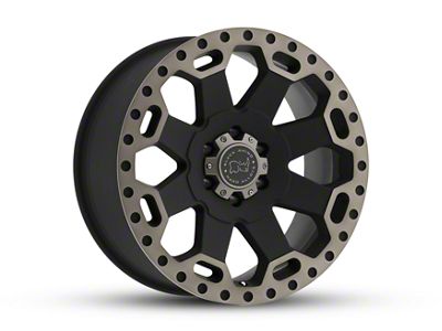 Black Rhino Warlord Matte Black with Machined Dark Tint Lip 5-Lug Wheel; 20x9; 0mm Offset (02-08 RAM 1500, Excluding Mega Cab)