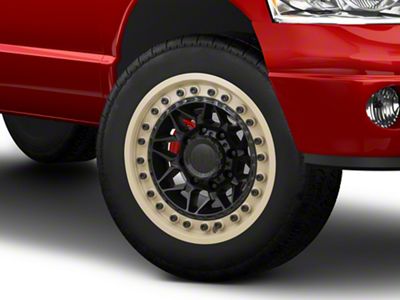 Black Rhino Alpha Matte Black with Sand Lip 8-Lug Wheel; 20x10; -18mm Offset (03-09 RAM 2500)