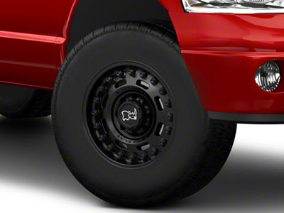 Black Rhino Axle Matte Black 8-Lug Wheel; 17x9.5; -18mm Offset (03-09 RAM 2500)