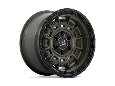 Black Rhino Legion Olive Drab Green with Black Lip 8-Lug Wheel; 20x10; -18mm Offset (03-09 RAM 2500)