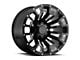 Black Rhino Pinatubo Gloss Black Milled 8-Lug Wheel; 22x12; -44mm Offset (03-09 RAM 2500)