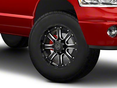 Black Rhino Sierra Gloss Black Milled 8-Lug Wheel; 18x9; -12mm Offset (03-09 RAM 2500)