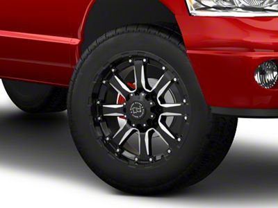 Black Rhino Sierra Gloss Black Milled 8-Lug Wheel; 20x9; 12mm Offset (03-09 RAM 2500)