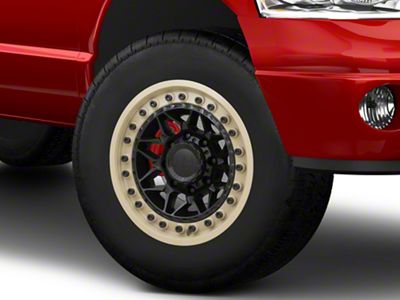 Black Rhino Alpha Matte Black With Sand Lip 8-Lug Wheel; 18x9; 20mm Offset (03-09 RAM 3500 SRW)