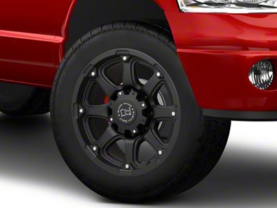Black Rhino Glamis Matte Black 8-Lug Wheel; 20x9; 12mm Offset (03-09 RAM 3500 SRW)