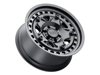 Black Rhino Grange Matte Black with Machined Tint Ring 8-Lug Wheel; 18x9; -18mm Offset (03-09 RAM 3500 SRW)