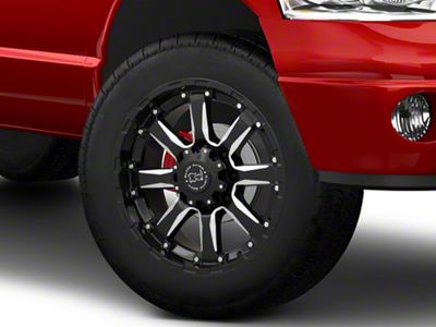 Black Rhino Sierra Gloss Black Milled 8-Lug Wheel; 20x10; -23mm Offset (03-09 RAM 3500 SRW)