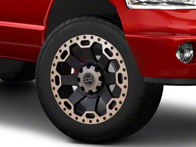 Black Rhino Warlord Matte Black with Machined Dark Tint 8-Lug Wheel; 20x9; 12mm Offset (03-09 RAM 3500 SRW)