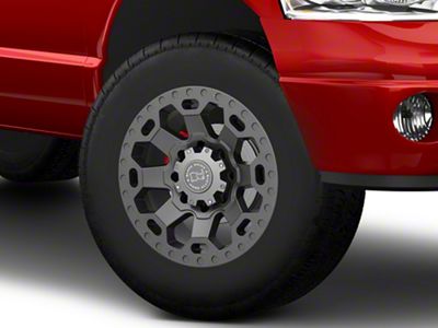 Black Rhino Warlord Matte Gunmetal 8-Lug Wheel; 18x9; -12mm Offset (03-09 RAM 3500 SRW)