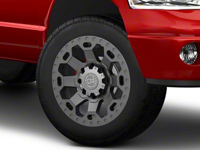 Black Rhino Warlord Matte Gunmetal 8-Lug Wheel; 20x9; 12mm Offset (03-09 RAM 3500 SRW)