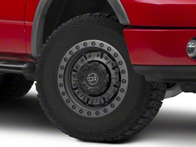Black Rhino Abrams Textured Matte Gunmetal 6-Lug Wheel; 17x8.5; -18mm Offset (04-08 F-150)