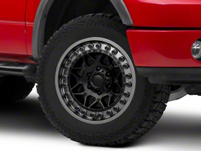 Black Rhino Alpha Matte Black with Gunmetal Lip 6-Lug Wheel; 20x10; -18mm Offset (04-08 F-150)