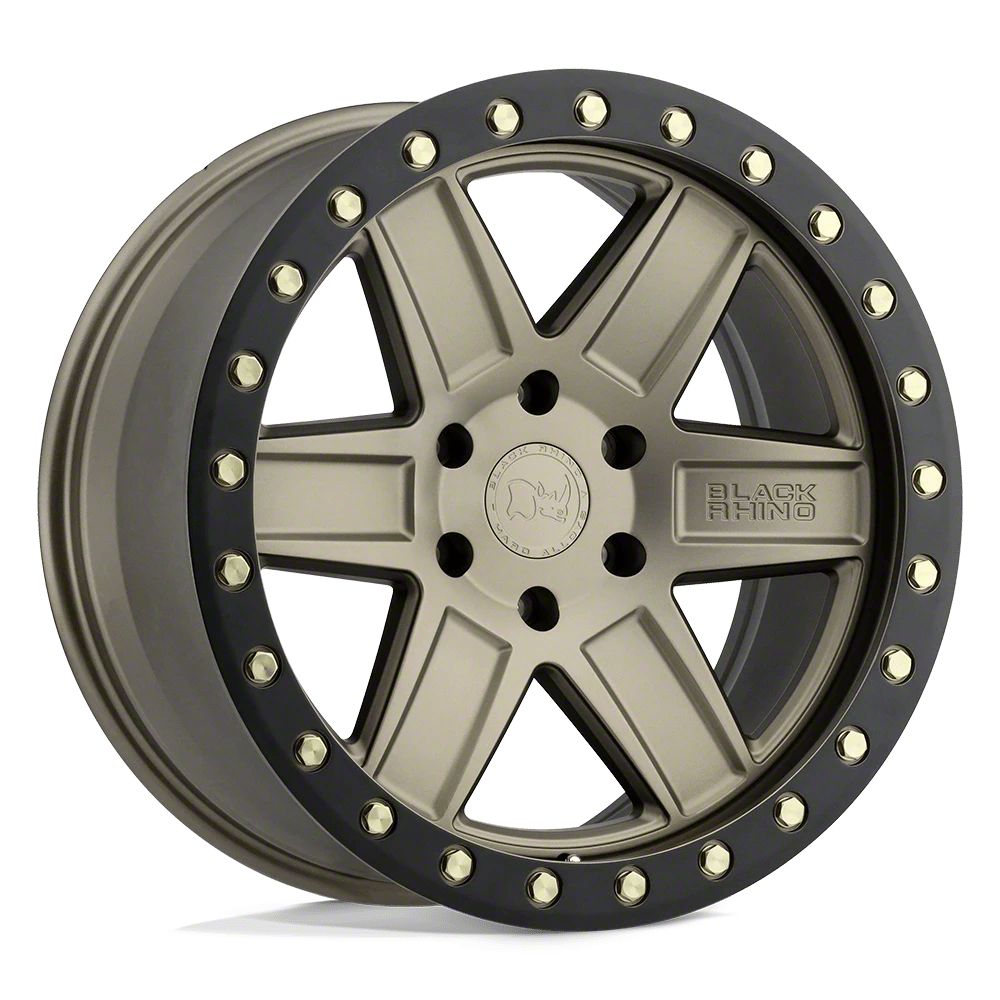 Black Rhino Attica Matte Bronze with Black Ring 6-Lug Wheel; 20×9.5; 12mm Offset (04-08 F-150)