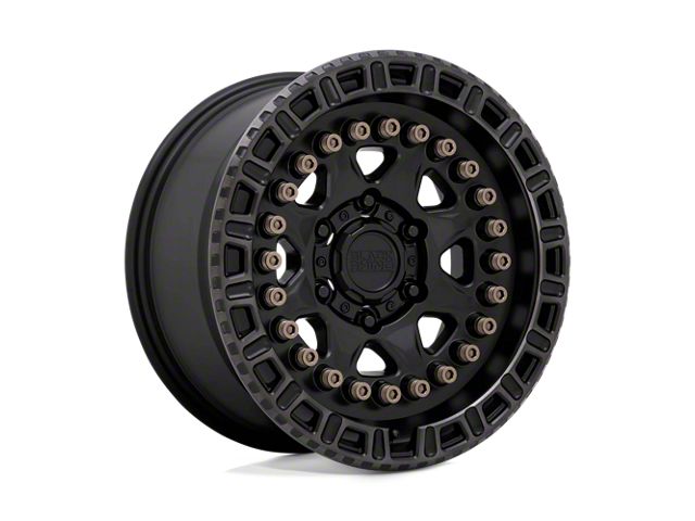 Black Rhino Carbine Matte Black with Machined Tinted Ring and Bronze Bolts 6-Lug Wheel; 18x9; 10mm Offset (04-08 F-150)