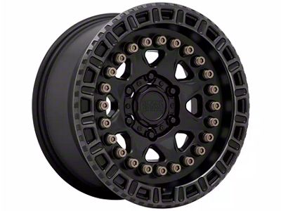 Black Rhino Carbine Matte Black with Machined Tinted Ring 6-Lug Wheel; 17x8.5; 10mm Offset (04-08 F-150)