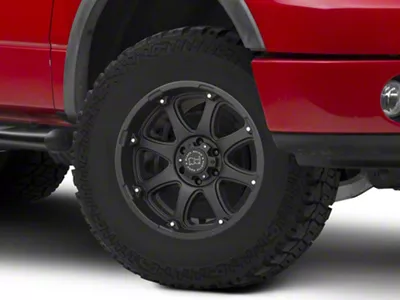 Black Rhino Glamis Matte Black 6-Lug Wheel; 17x9; -12mm Offset (04-08 F-150)