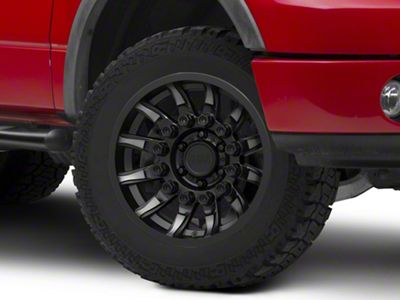 Black Rhino Mission Matte Black with Machined Tinted Spokes 6-Lug Wheel; 20x9; 12mm Offset (04-08 F-150)