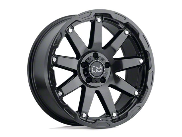 Black Rhino Oceano Gloss Gun Black with Stainless Bolts 6-Lug Wheel; 17x9.5; 12mm Offset (04-08 F-150)