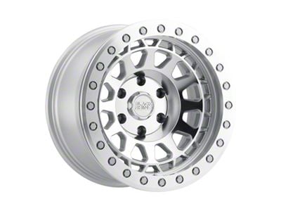 Black Rhino Primm Beadlock Silver with Mirror Face and Machined Ring 6-Lug Wheel; 17x8.5; 0mm Offset (04-08 F-150)