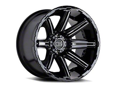 Black Rhino Rampage Gloss Black Milled 6-Lug Wheel; 20x9.5; 12mm Offset (04-08 F-150)