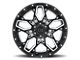 Black Rhino Shrapnel Gloss Black with Milled Spokes 6-Lug Wheel; 17x9.5; 12mm Offset (04-08 F-150)
