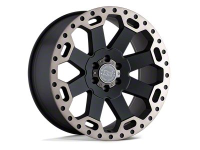 Black Rhino Warlord Matte Black with Machined Dark Tint 6-Lug Wheel; 18x9; 12mm Offset (04-08 F-150)
