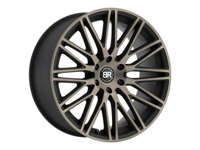 Black Rhino Zulu Matte Black with Machined Face and Dark Matte Tint 6-Lug Wheel; 22x10; 30mm Offset (04-08 F-150)