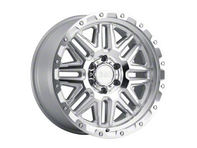 Black Rhino Alamo Gloss Silver with Stainless Bolts 6-Lug Wheel; 17x9; 12mm Offset (07-13 Sierra 1500)