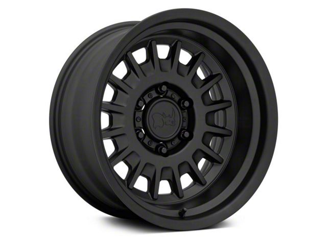 Black Rhino Aliso Matte Black 6-Lug Wheel; 17x9; -38mm Offset (07-13 Sierra 1500)