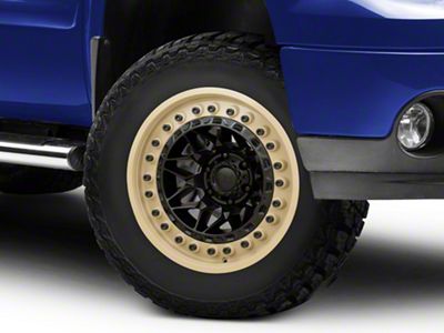 Black Rhino Alpha Matte Black with Sand Lip 6-Lug Wheel; 18x9; 0mm Offset (07-13 Sierra 1500)