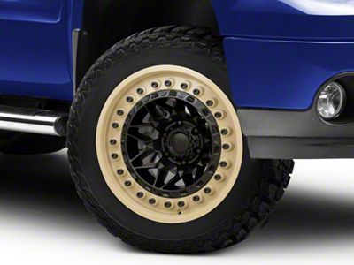 Black Rhino Alpha Matte Black with Sand Lip 6-Lug Wheel; 20x10; -18mm Offset (07-13 Sierra 1500)