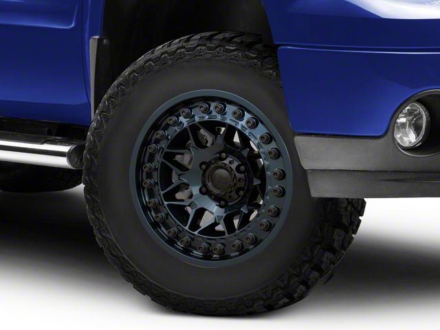 Black Rhino Alpha Midnight Blue 6-Lug Wheel; 17x9; -12mm Offset (07-13 Sierra 1500)