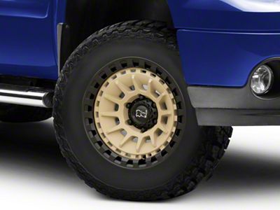 Black Rhino Barrage Desert Sand on Matte Black 6-Lug Wheel; 17x8.5; -10mm Offset (07-13 Sierra 1500)