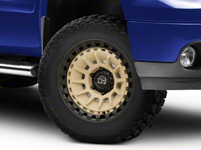Black Rhino Barrage Desert Sand on Matte Black 6-Lug Wheel; 18x9; 0mm Offset (07-13 Sierra 1500)