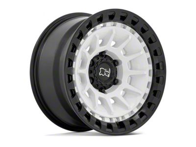 Black Rhino Barrage Gloss White on Matte Black 6-Lug Wheel; 18x9; 0mm Offset (07-13 Sierra 1500)