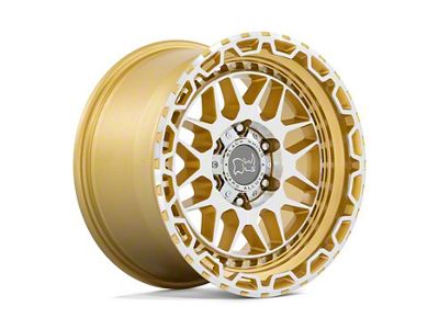 Black Rhino Holcomb Gloss Gold 6-Lug Wheel; 17x9.5; 12mm Offset (07-13 Sierra 1500)