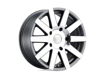 Black Rhino Journey Gloss Gunmetal with Mirror-Cut Face 6-Lug Wheel; 18x8; 48mm Offset (07-13 Sierra 1500)