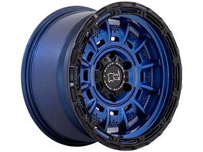 Black Rhino Legion Cobalt Blue with Black Lip 6-Lug Wheel; 17x9; -12mm Offset (07-13 Sierra 1500)